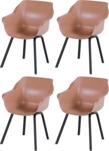 Hartman Set van 4 Sophie Element dining armstoel italian terra
