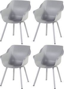 Hartman Set van 4 Sophie Element dining armstoel misty grey