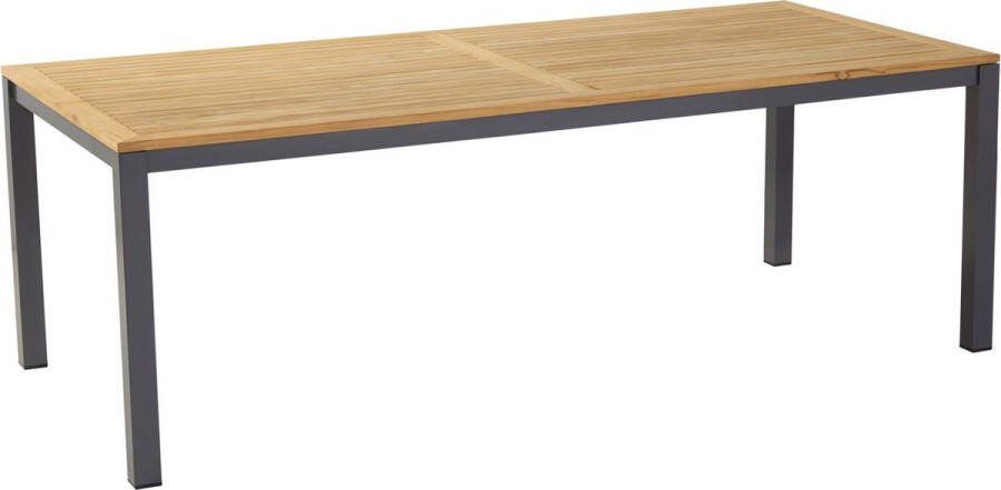 Hartman Sonata tuintafel teak antraciet 220 x 100 cm.