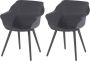 Hartman Sophie armchair tuinstoel met armleuning Donkergrijs set van 2 donkergrijs studio onderstel - Thumbnail 1