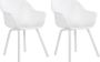 Hartman Sophie armchair tuinstoel met armleuning Wit set van 2 wit element onderstel - Thumbnail 1