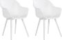 Hartman Sophie armchair tuinstoel met armleuning Wit set van 2 wit studio onderstel - Thumbnail 1