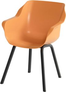 Hartman Sophie Element Dining Armstoel Indian Orange Alu Poot
