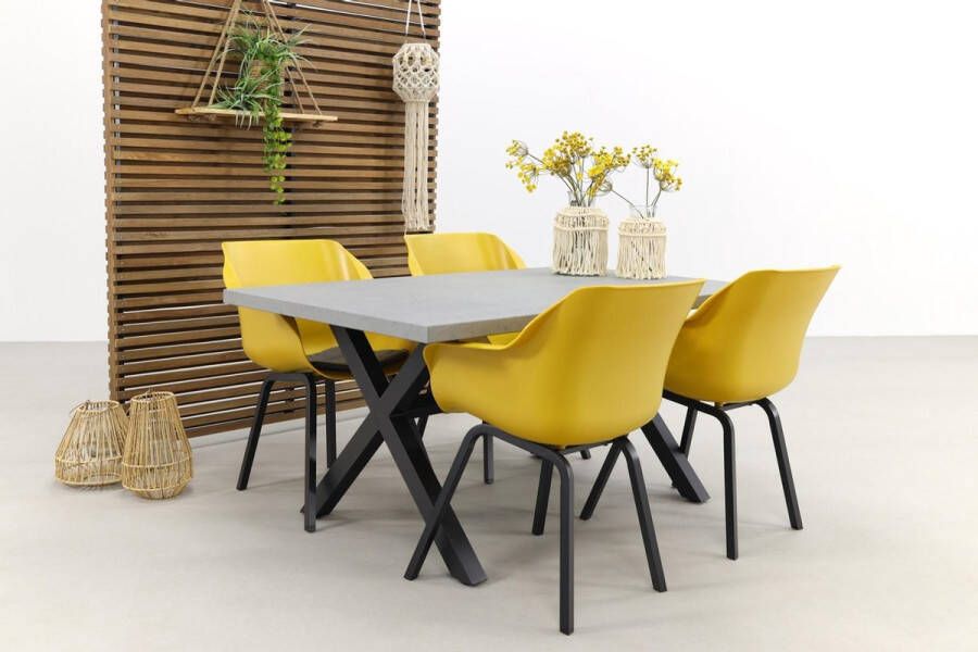 Hartman Sophie Element Yellow verona Black 160 Cm. Tuinset 5-delig