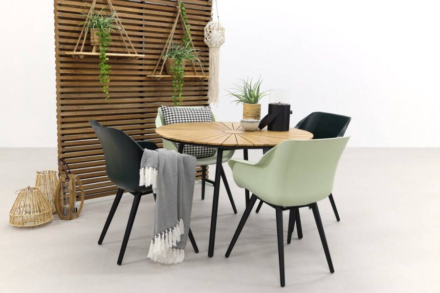 Hartman Sophie Studio French- Night green Dave teak 110 cm. tuinset 5-delig