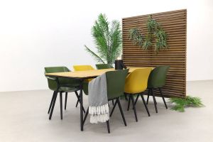 Hartman Sophie Studio Green&yellow bella 220x95 Cm. 7-delige Tuinset