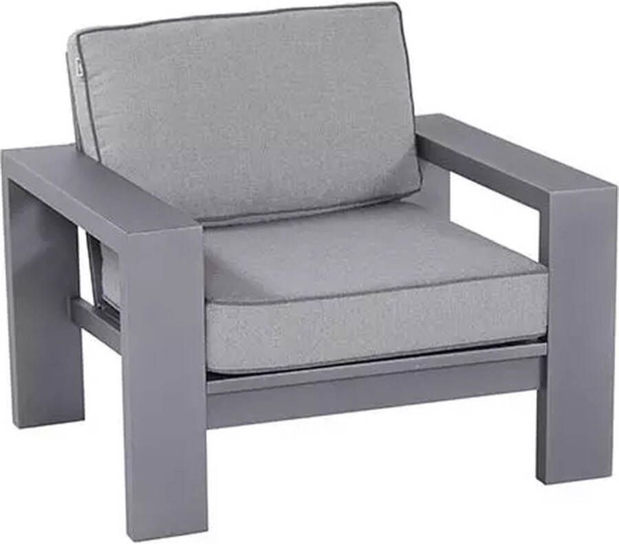 Hartman Titan Lounge Stoel Seal Grey- Grijze Aluminium Stoel