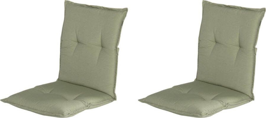 Hartman Tuinkussen Lage Rug 2x Groen 100x50cm Standenstoel