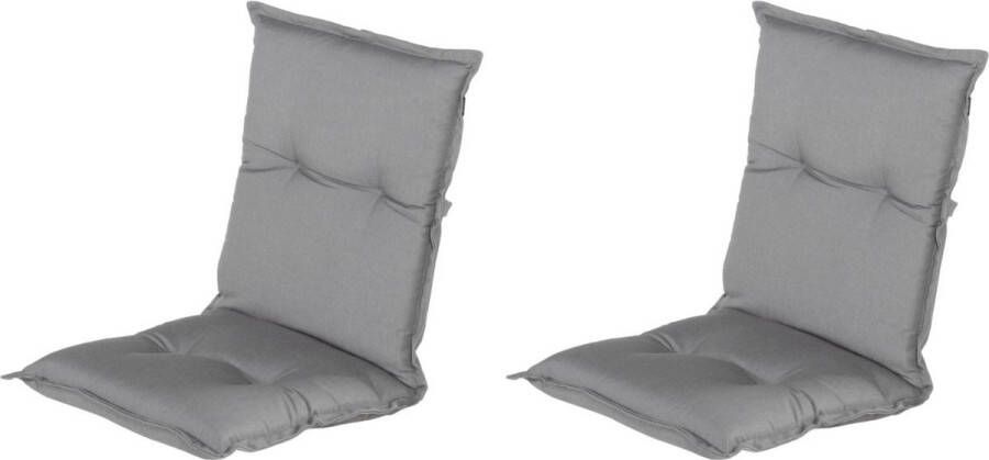 Hartman Tuinkussen Lage Rug Grey 100x50cm Standenstoel 2st
