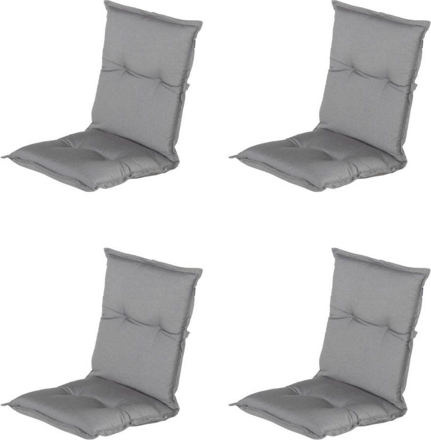 Hartman Tuinkussen Lage Rug Grey 100x50cm Standenstoel 4st
