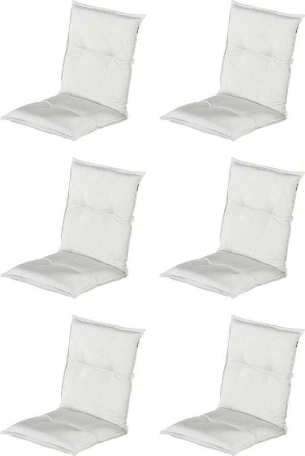 Hartman Tuinkussen Lage Rug Lichtgrijs 100x50cm Standenstoel 6 stuks Universeel