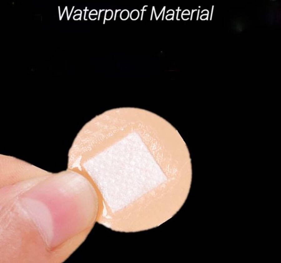 Hartmann 200 stuks rond ronde pleisters Hypoallergene ondoordringbaar voor water en vuil Waterproof 2.2 cm 22 mm diameter Voor Kleine Wonden Onopvallend Blood Stop Bloedstop pleisters beigeig Pleisters Waterdicht Injectiepleister individueel verpakt