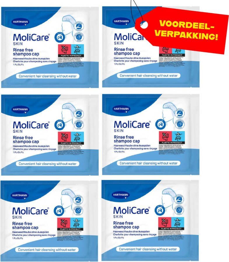 Hartmann 6x MoliCare Skin Shampoo Cap Voordeelverpakking!
