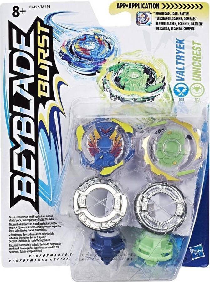 Hasbro Bey Blade Valtryek And Unicrest