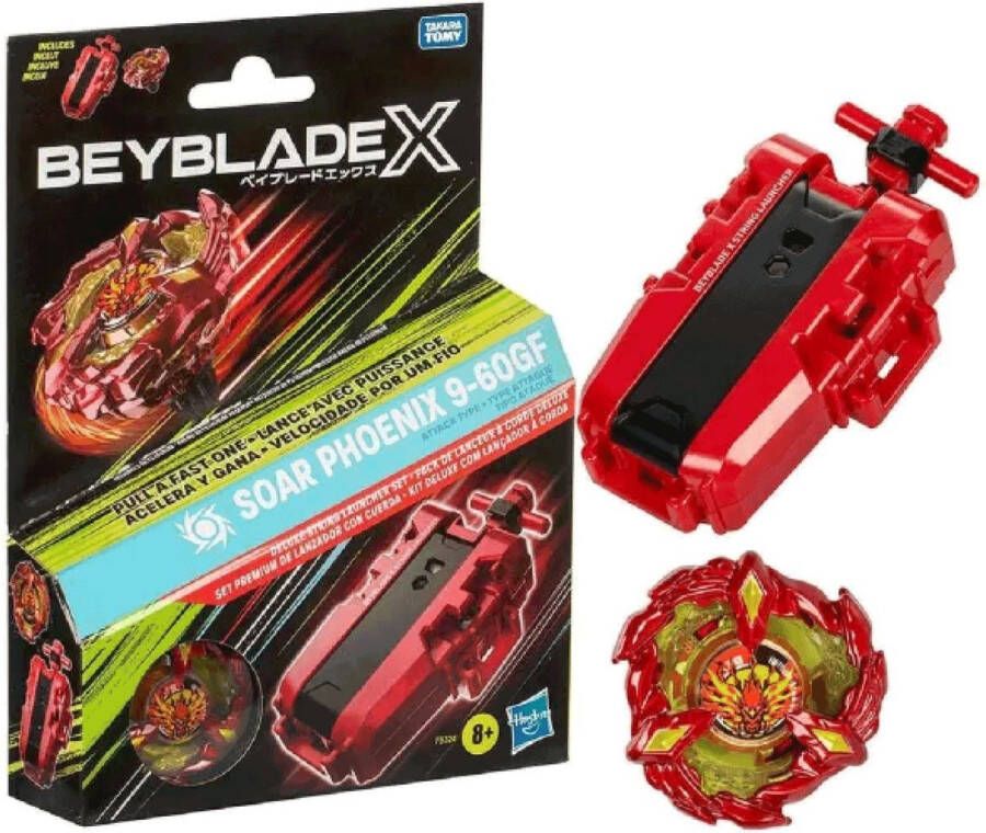Hasbro Beyblade X Soar Phoenix Deluxe stringlauncher speelset