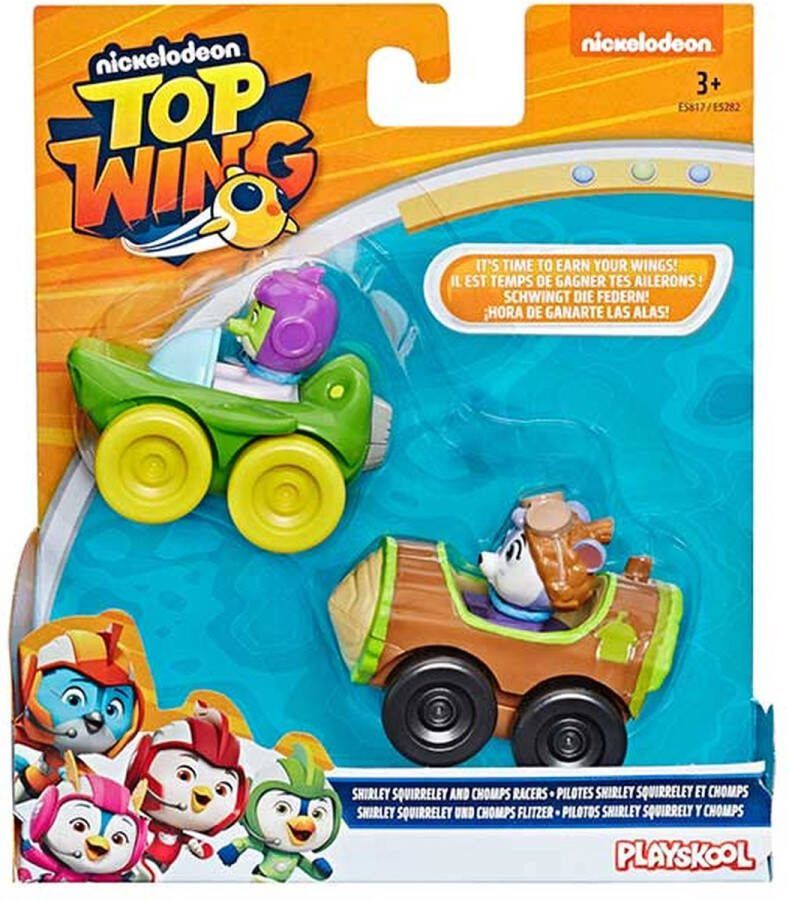 Hasbro Top Wing Shirley Squirrely and Chomps Racers