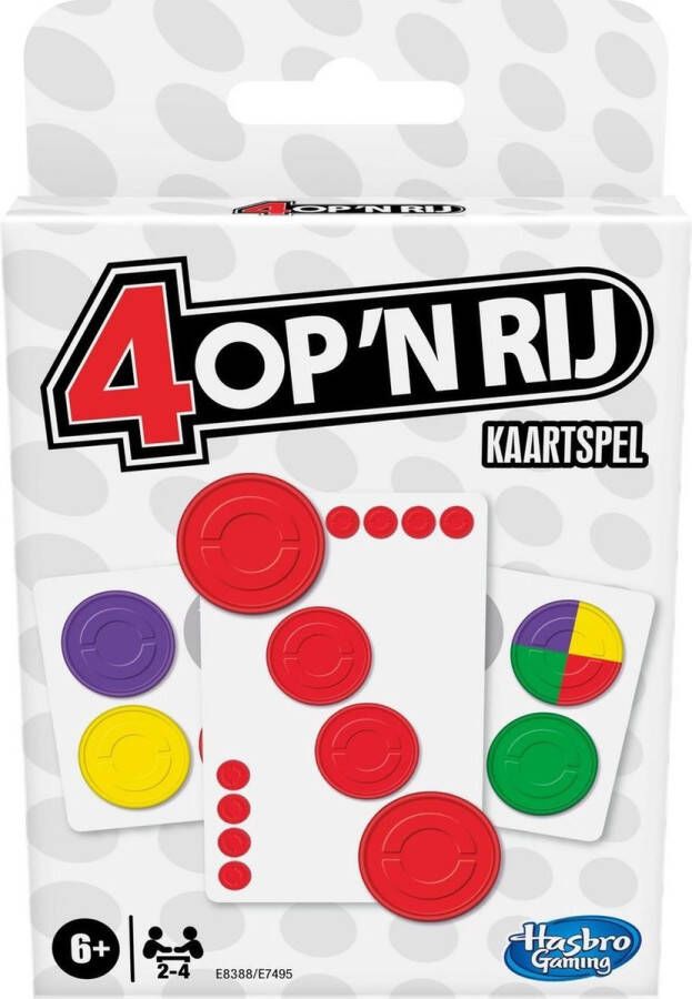 Hasbro Gaming 4 Op 'n Rij Kaartspel