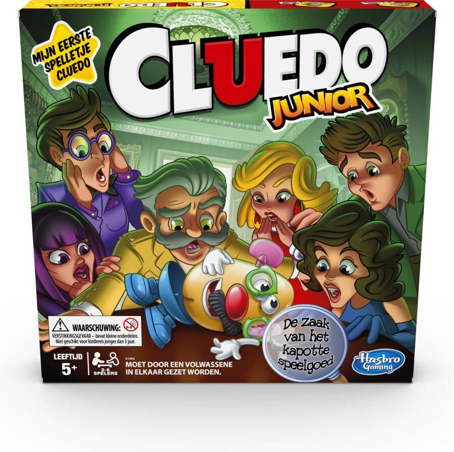 Hasbro Gaming Cluedo Junior: De zaak van het kapotte speelgoed Bordspel