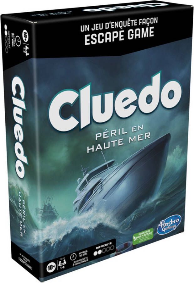 Hasbro Gaming Cluedo: Sabotage op zee Bordspel (Franstalig)