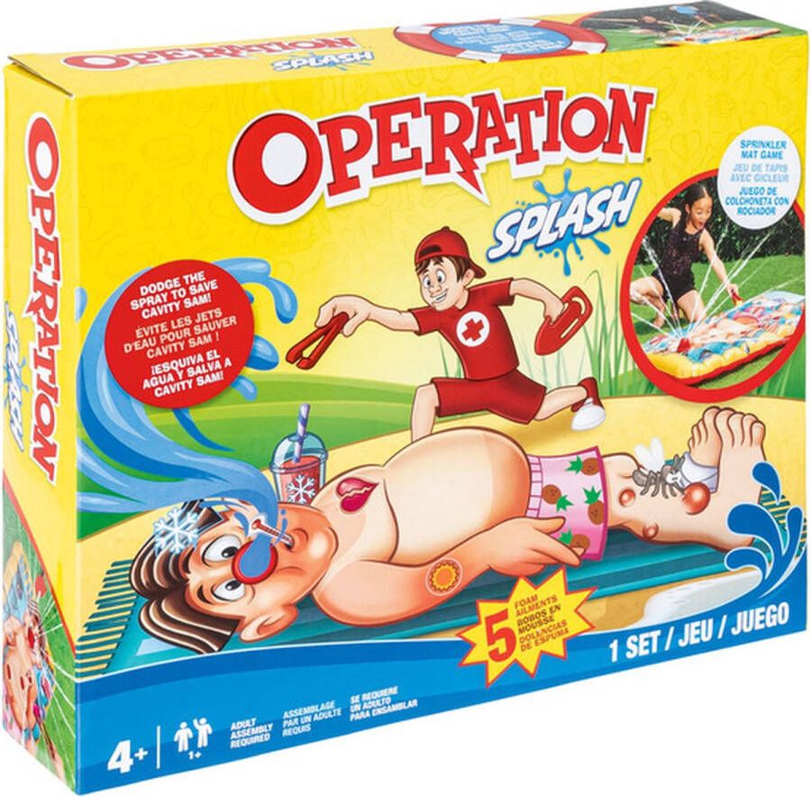 Hasbro Gaming Dr Bibber Hasbro Operation splash Game Bordenspel