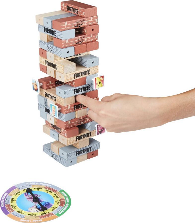 Hasbro behendigheidsspel Fortnite Jenga 11 5 x 8 cm multicolor