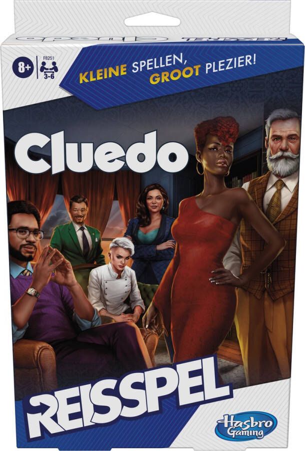 Hasbro Gaming Clue Grab and Go-spel compact spel voor 3-6 spelers reisspel voor kinderen