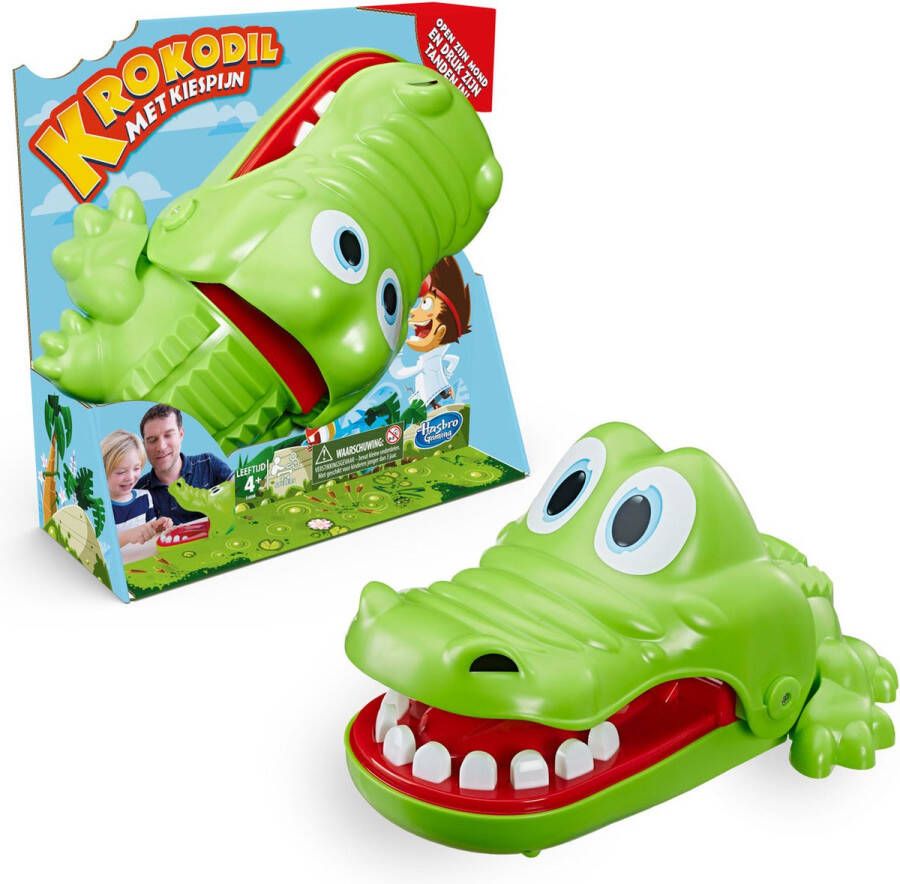 Hasbro Gaming Krokodil met Kiespijn Actiespel