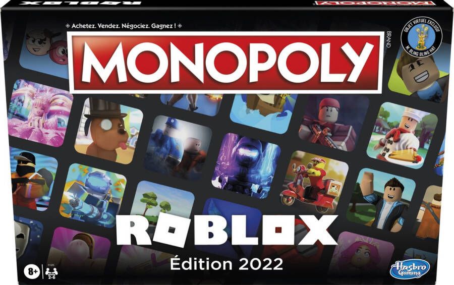 Hasbro Gaming Monopoly Roblox Franse uitgave