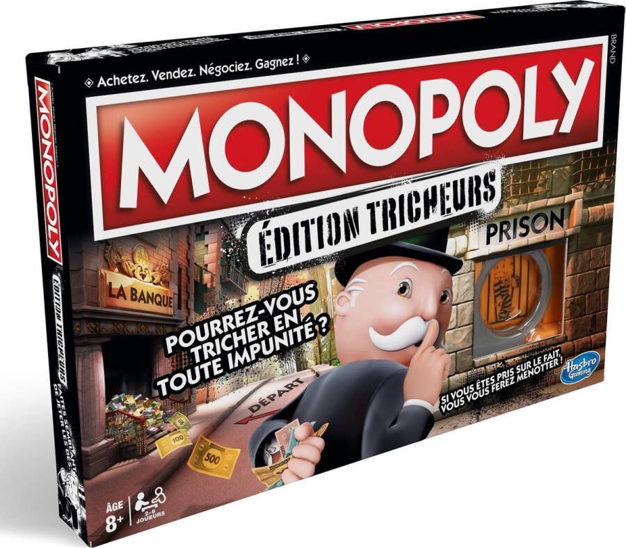 Hasbro Gaming Monopoly Valsspelers editie Bordspel (Franstalig)
