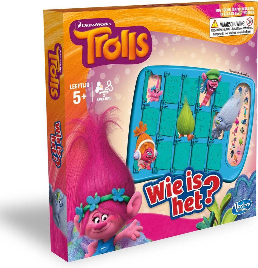Hasbro Gaming Wie is het? Trolls Kinderspel