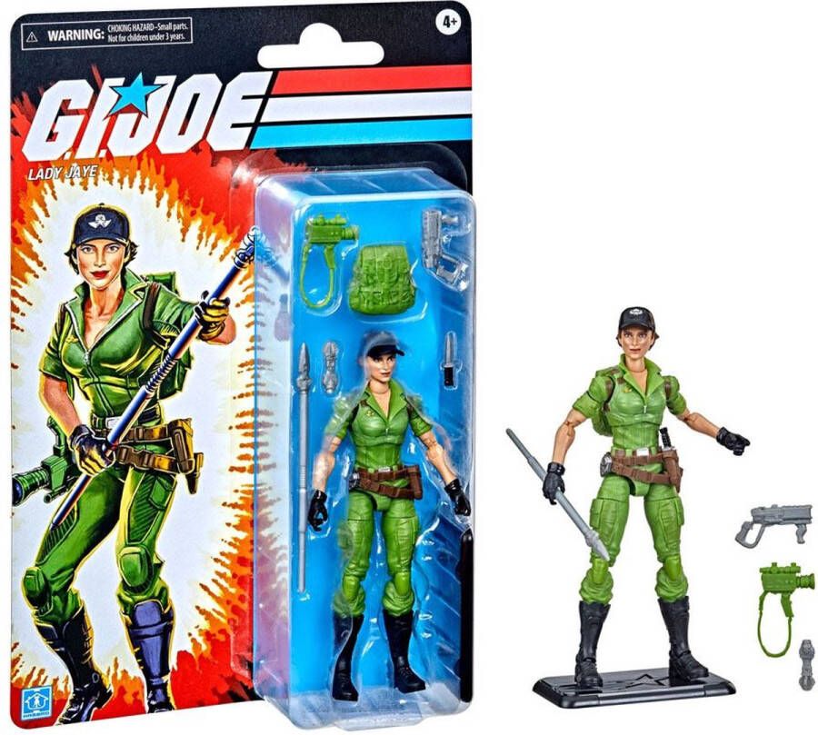 Hasbro G.I. Joe Actiefiguur Lady Jaye 15 cm Retro Collection 2022 Multicolours