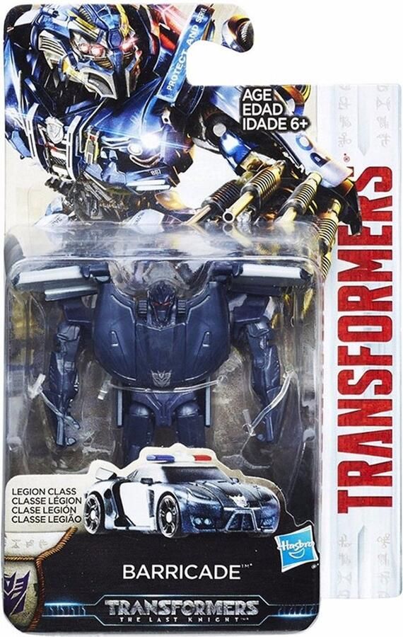 Hasbro Transformers The Last Knight Legion Class Barricade 8 cm actiefiguur