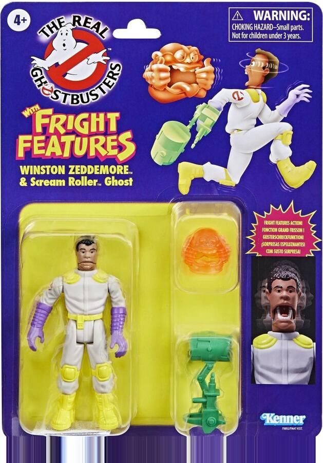 Hasbro Winston Zeddemore & Scream Roller Ghost Fright Features The Real Ghostbusters Kenner Classics