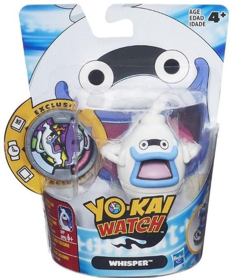 Hasbro Yo-kai Medal Moments Whisper Wit blauw
