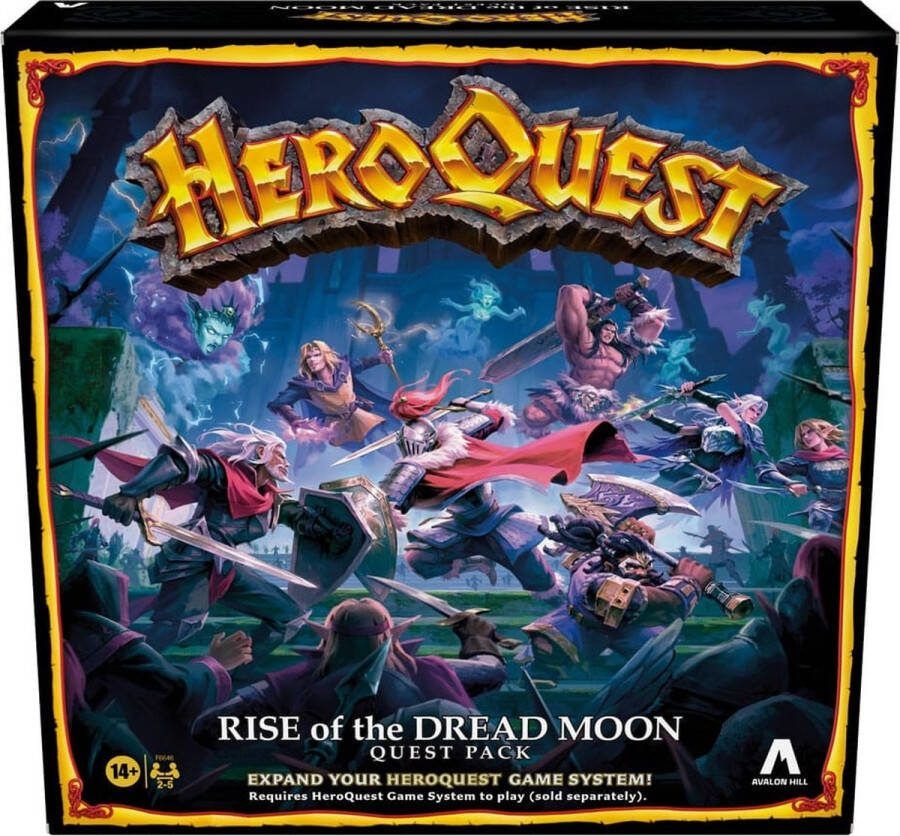 Hasbro HeroQuest Board Game Expansion Rise of the Dread Moon Quest Pack *Engelse Versie*