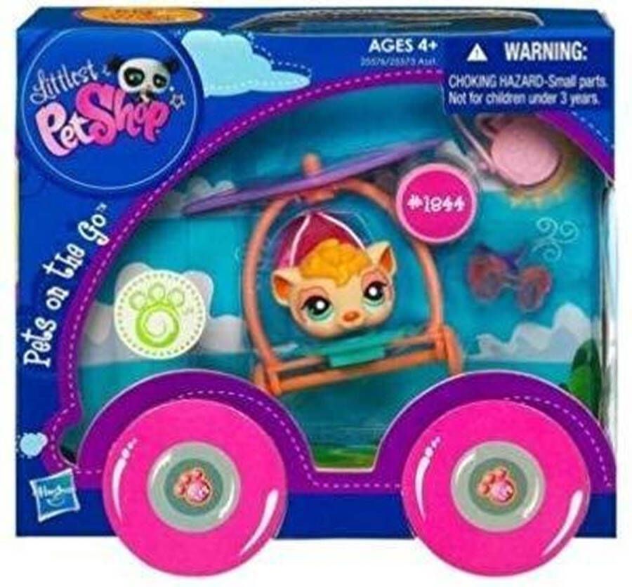 Hasbro Littlest Pet Shop Pet's on the go Hond met vliegtuig 1847