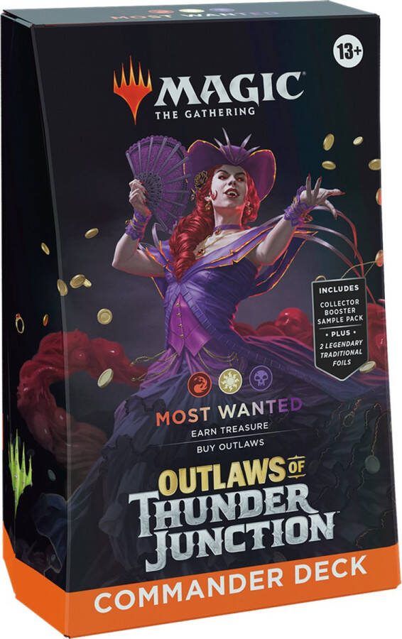 Hasbro Magic the Gathering Magic the Gathering Outlaws of Thunder Junction Commander Deck Most Wanted