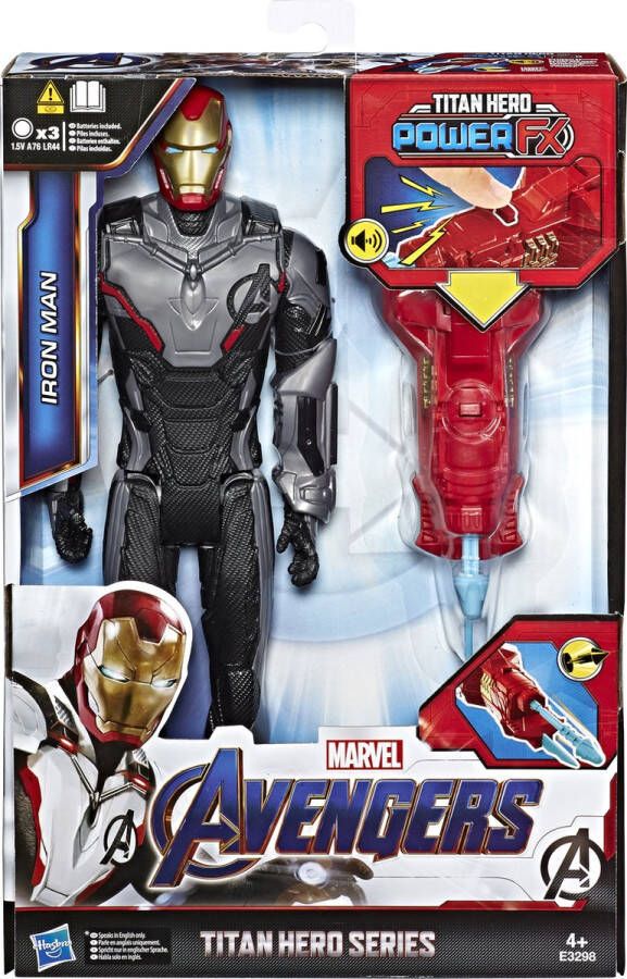 Hasbro Marvel Avengers: Endgame Iron Man Titan Hero Inclusief Power FX- Actiefiguur 30 cm Italiaans