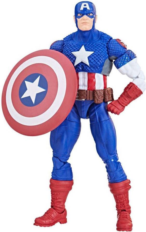 Hasbro Marvel Actiefiguur Ultimate Captain America 15 cm Marvel Legends Puff Adder BAF Multicolours
