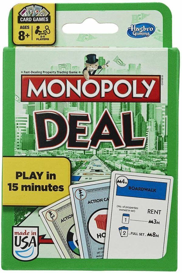 Hasbro Monopoly Deal 15 minuten Kaartspel