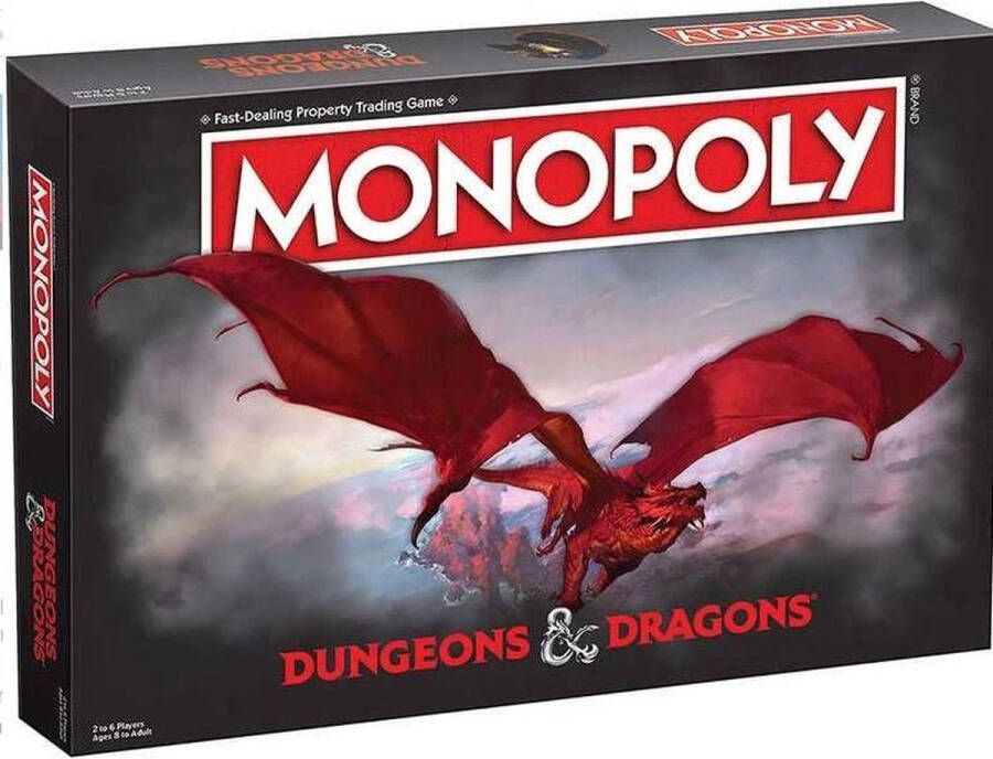 Hasbro Monopoly Dungeons & Dragons Monopoly Engelstalig Bordspel
