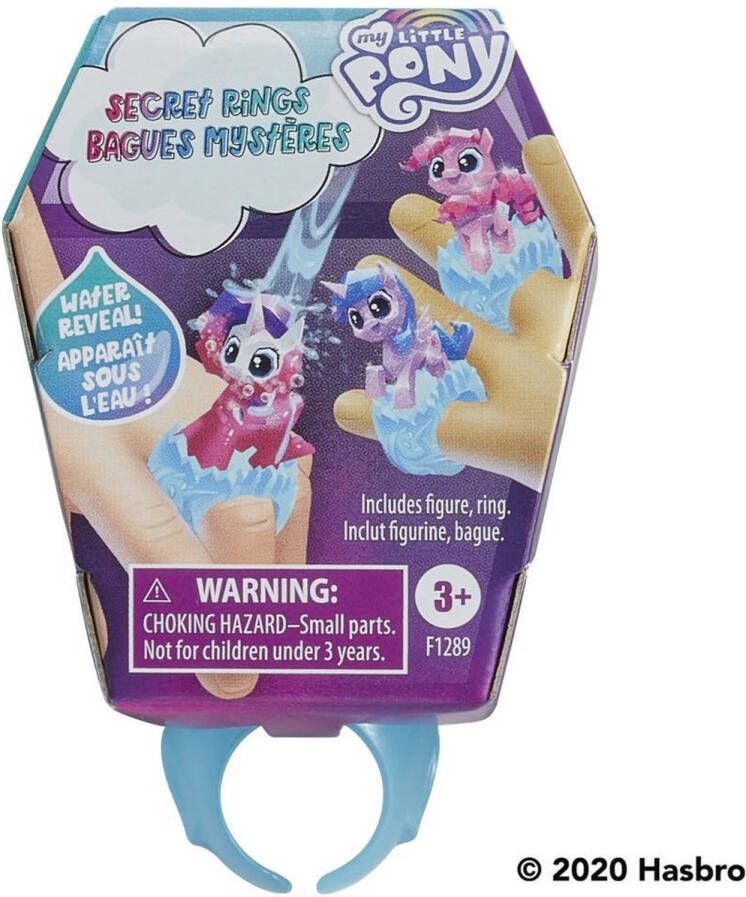 Hasbro My Little Pony Mystery Rings 1 exemplaar 3 5 cm speelgoed met door water geactiveerde verrassing Ring