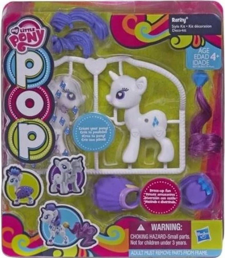 Hasbro My Little Pony Pop Fluttershy 6 cm stijl en decoreer fashion style kit
