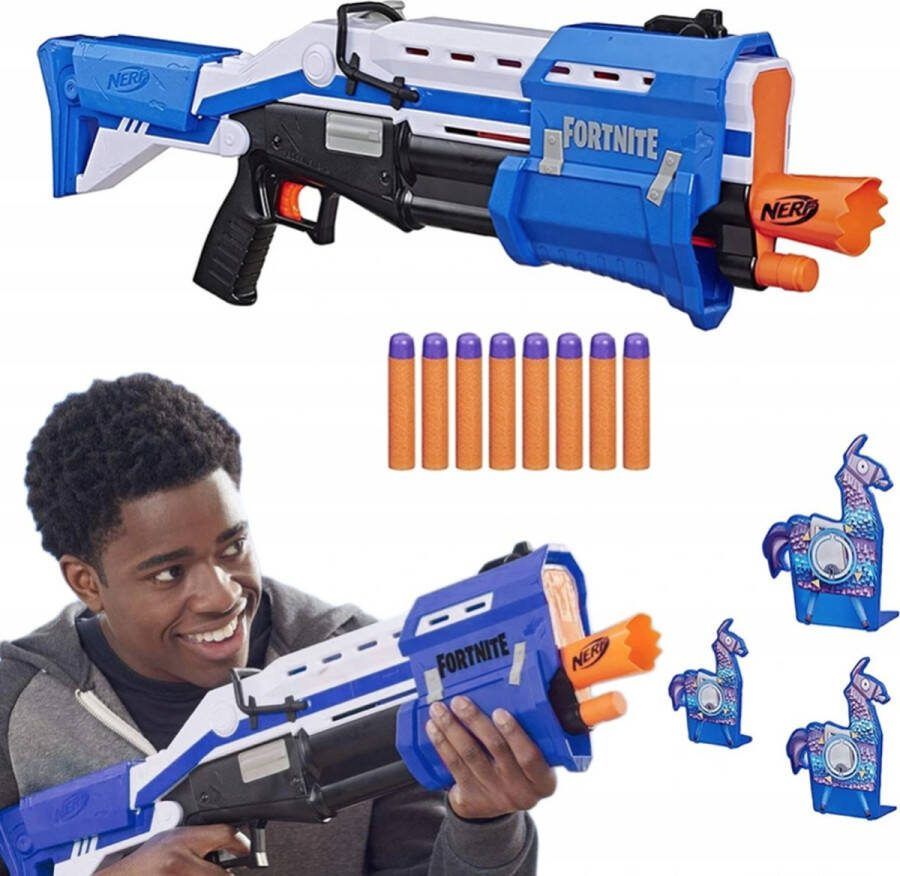NERF Fortnite TS Blaster Fortnite Blaster Speelgoedwapen Mega Darts Gratis LAMA Targets