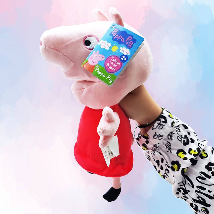 Hasbro Peppa Pig handpop met geluid ca. 28 cm