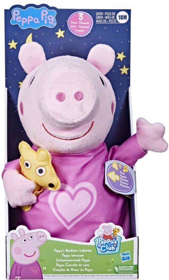 Hasbro Peppa Pig Peppa s Bedtime Lullabies peppa knuffel met slaapliedjes 35cm