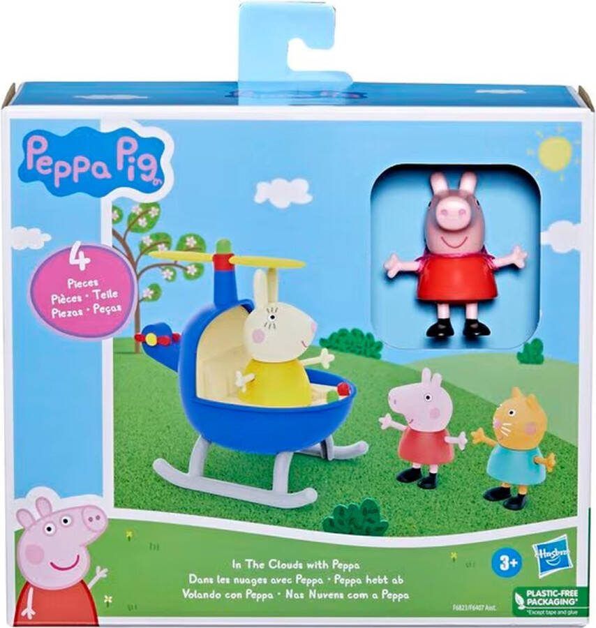 Hasbro Peppa Pig Speelset in de lucht met Peppa Helikopter Speelgoed