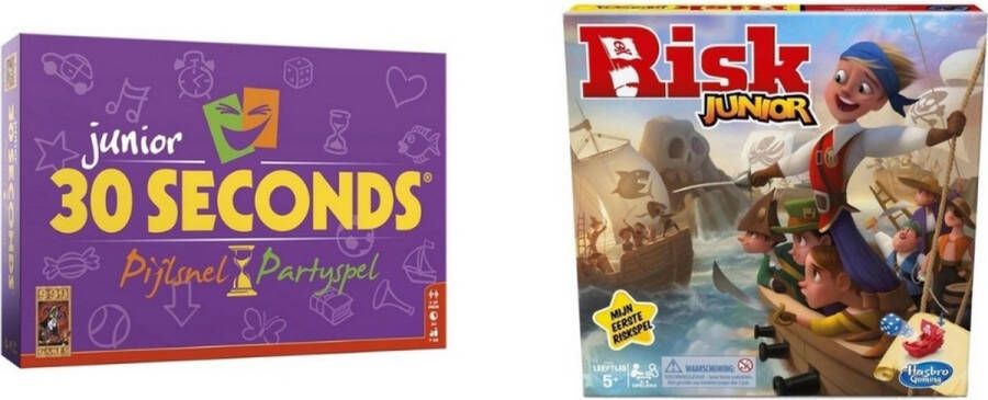 Hasbro Spellenbundel 2 Stuks 30 Seconds Junior & Risk Junior