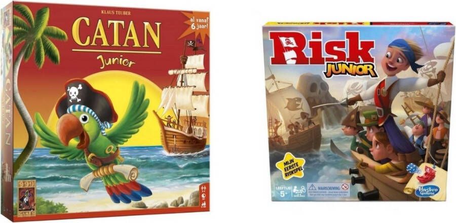 Hasbro Spellenbundel 2 Stuks Catan Junior & Risk Junior