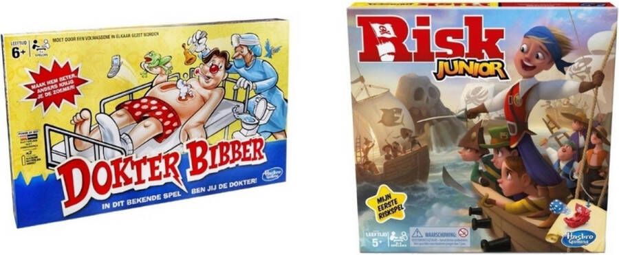 Hasbro Spellenbundel 2 Stuks Dokter Bibber & Risk Junior